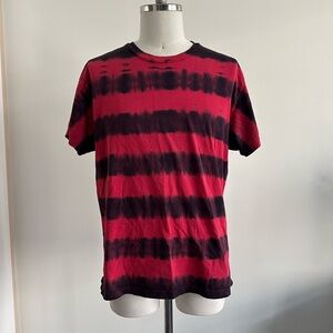 AMIRI Black and Red Striped Men's Tee